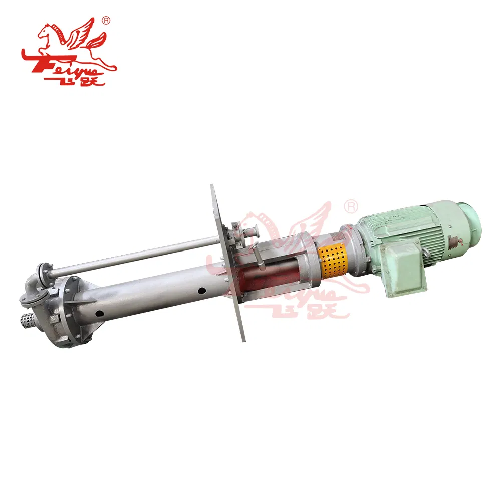 API 610 Vs4 / Vs5 Semi Submersible Centrifugal Vertical Long Shaft Industrial Submerged Sump Vertical Phosphoric Acid Slurry Stainless Steel Electric Water Pump